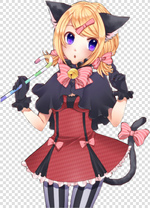  rinkagamine  vocaloid  rin  anime  neko  animeneko   Rin Kagamine Neko Girl  HD Png DownloadTransparent PNG