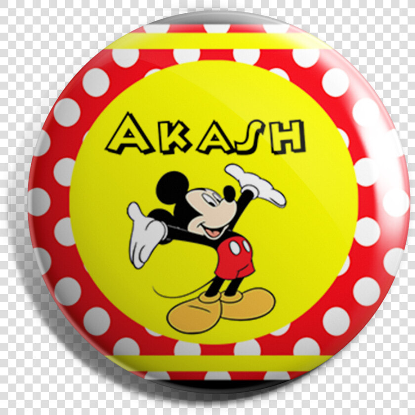 Funcart New Mickey Mouse Button Badge Title Funcart  HD Png DownloadTransparent PNG