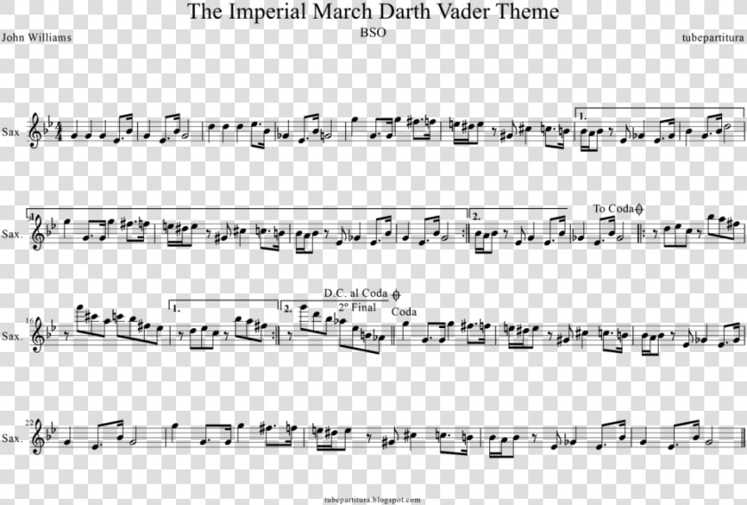 Transparent Saxofon Png   Imperial March Violin Sheet  Png DownloadTransparent PNG