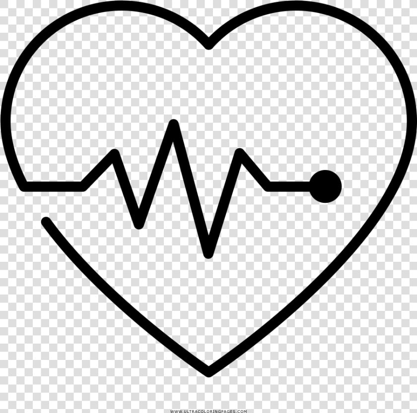 Heartbeat Monitor Coloring Page   Heart Beat Coloring Page  HD Png DownloadTransparent PNG