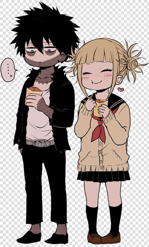  dabi  anime  love  bad  kawaii  cute  academia  littlewitchacademia   Himiko Toga And Dabi Chibi  HD Png DownloadTransparent PNG