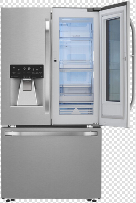 French Door Refrigerator Lsfxc2496s 36in Wi Fi Counter   Refrigerator  HD Png DownloadTransparent PNG