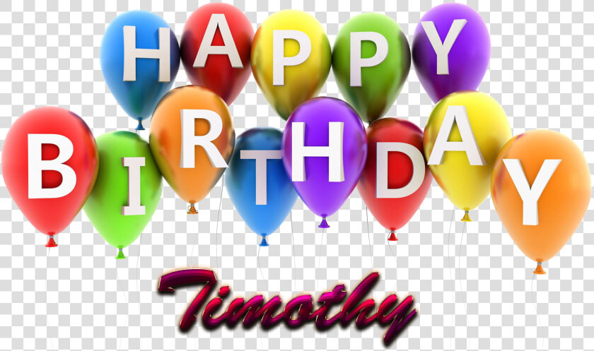 Timothy Happy Birthday Balloons Name Png   Portable Network Graphics  Transparent PngTransparent PNG