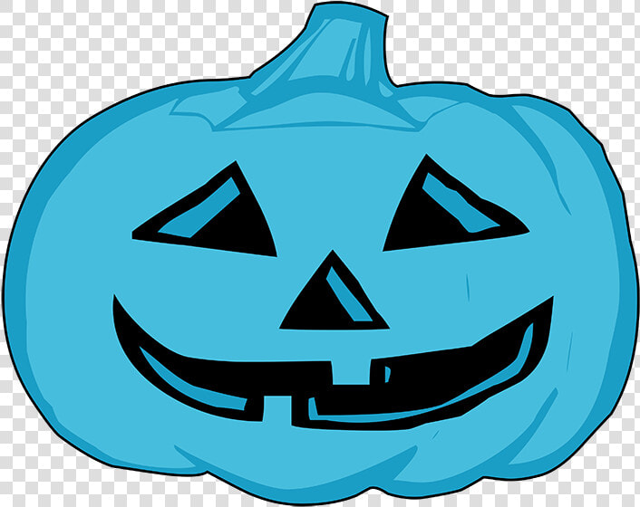 Blue Pumpkin Head For Halloween   Halloween Pumpkin Clipart Black And White  HD Png DownloadTransparent PNG