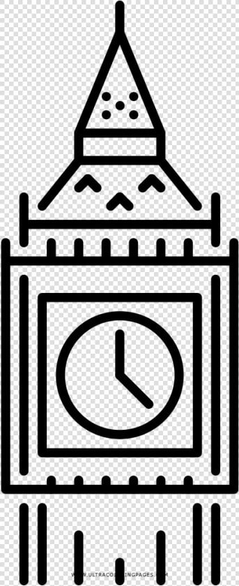 Big Ben Coloring Page   London Big Ben Icon Png  Transparent PngTransparent PNG