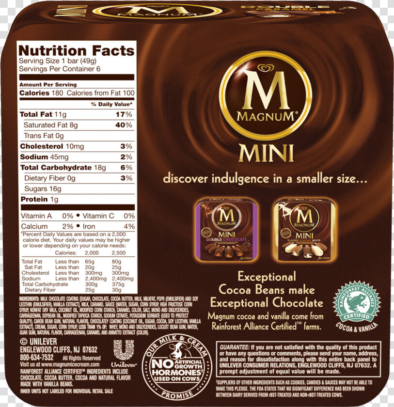 Mini Almond Magnum Calories  HD Png DownloadTransparent PNG