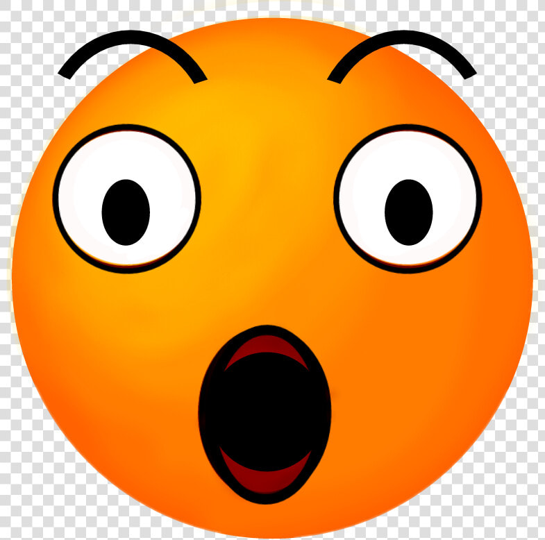 Shock Surprise Smileyface Emoticon I Had To Make This   Orange Surprised Face Emoji  HD Png DownloadTransparent PNG