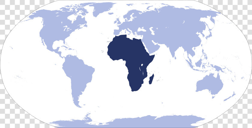 Where Is Africa Located Large Map   Western And Eastern Worlds  HD Png DownloadTransparent PNG