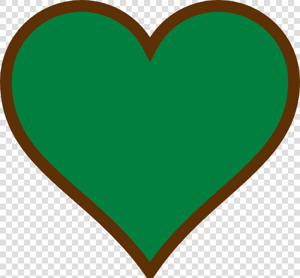 Brown Green Heart Svg Clip Arts   Brown And Green Heart  HD Png DownloadTransparent PNG