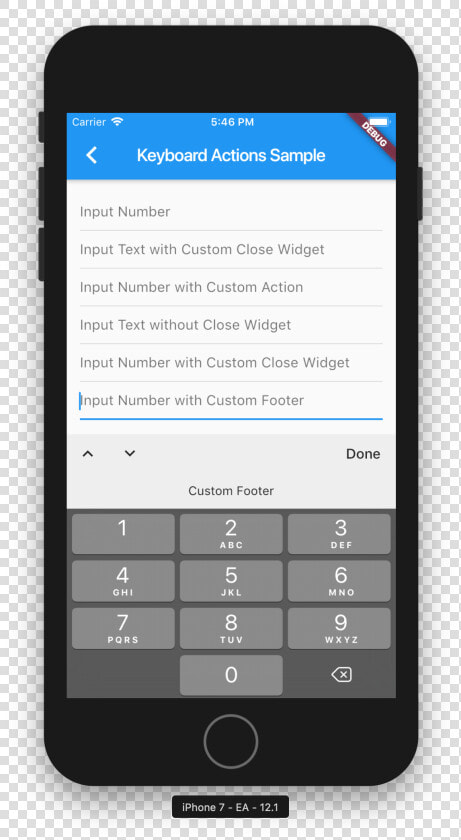 Screen Shot 2019 05 22 At 5 46 50 Pm   Flutter Keyboard Actions  HD Png DownloadTransparent PNG