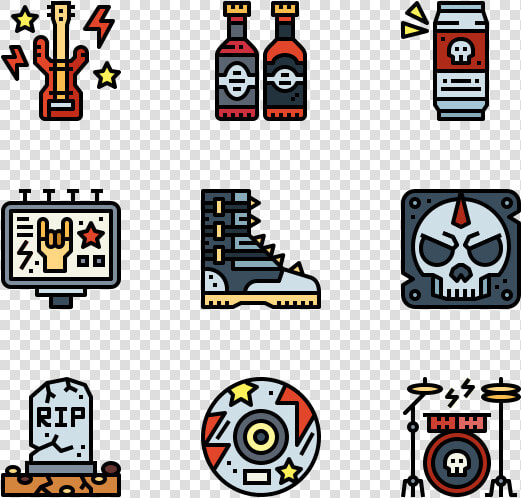 Punk Rock   Punk Rock Icons  HD Png DownloadTransparent PNG