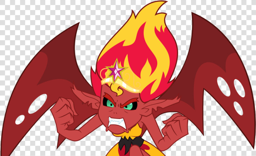 Sunset Satan Is Pissed Off   Sunset Shimmer Demon Vector  HD Png DownloadTransparent PNG