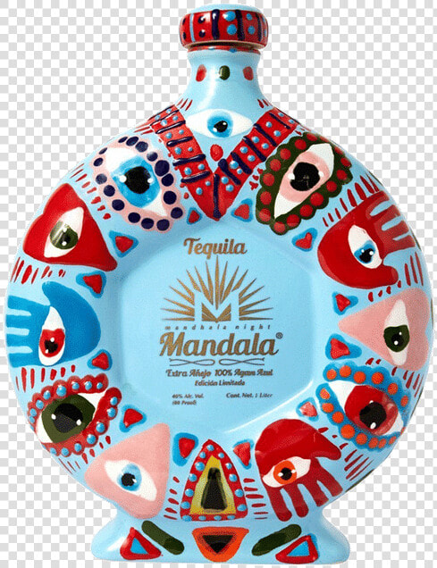 Mandala Extra Anejo Dia De Los Muertos Specialty Bottle   Mandala Tequila  HD Png DownloadTransparent PNG