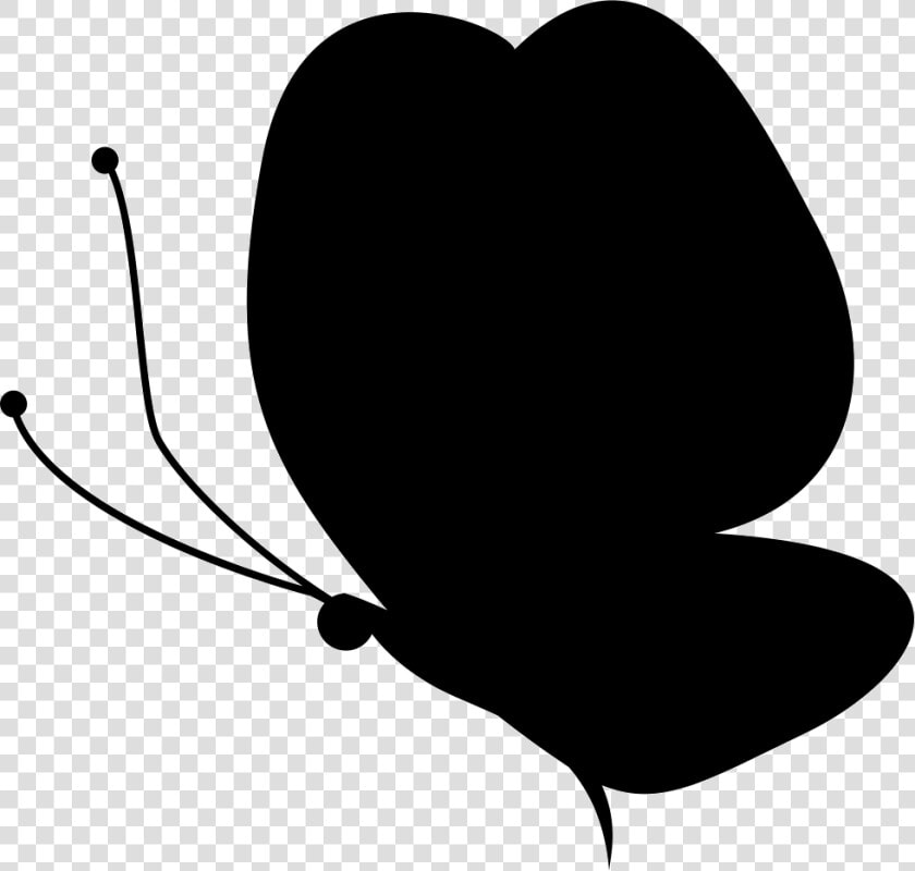 Butterfly Silhouette Facing To Left   Siluetas De Mariposas Animadas  HD Png DownloadTransparent PNG