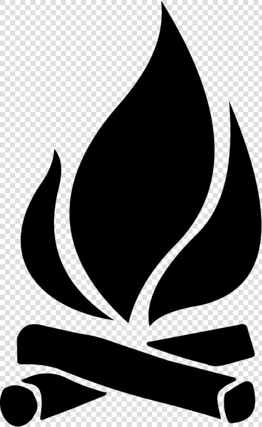 Campfire Silhouette Clip Art   Campfire Clip Art  HD Png DownloadTransparent PNG