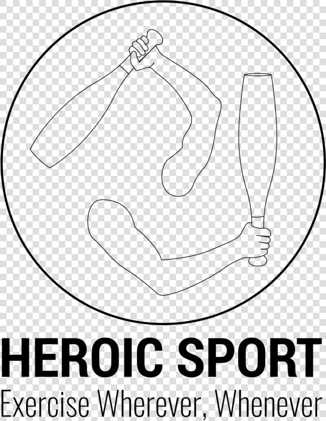 Heroic Sport Logo Outline   Line Art  HD Png DownloadTransparent PNG