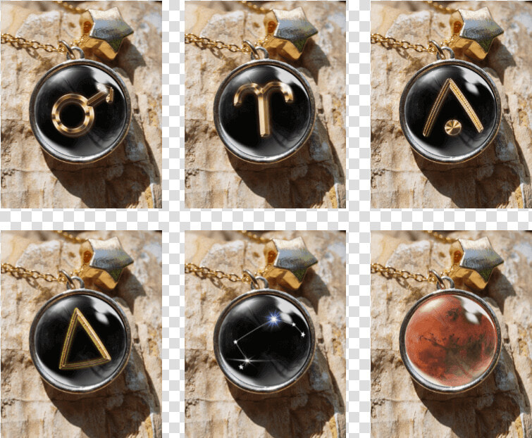 Aries Designs As Pendants In Gold Colour Setting   Pendant  HD Png DownloadTransparent PNG