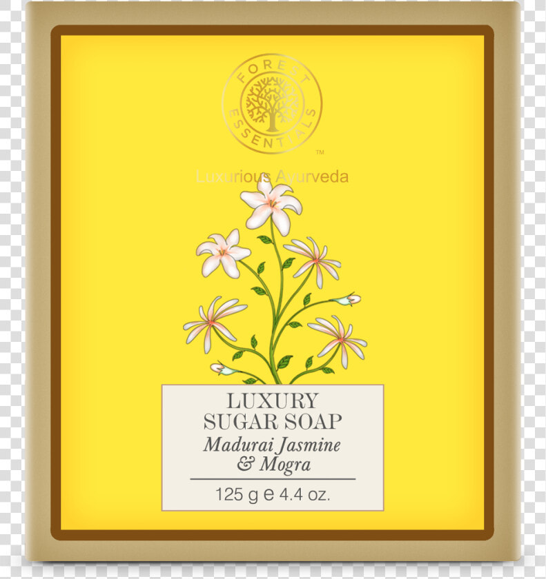 Forest Essentials Luxury Sugar Soap Madurai Jasmine   Forest Essential Soap  HD Png DownloadTransparent PNG