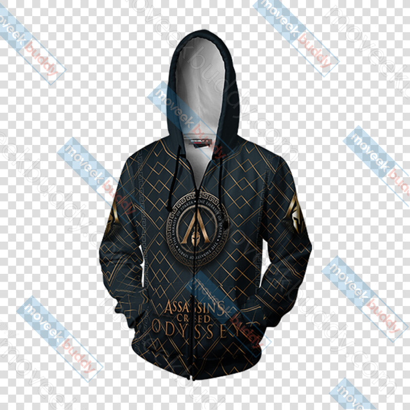 Assassin S Creed Odyssey New Zip Up Hoodie Jacket   Hoodie  HD Png DownloadTransparent PNG