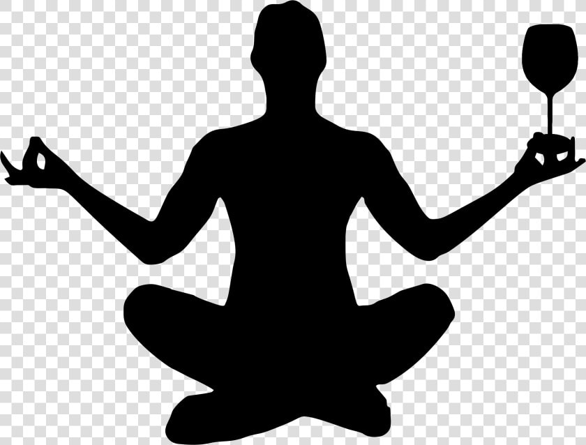 Yoga Silhouette Physical Fitness Yogi   Man Meditation Pose Silhouette  HD Png DownloadTransparent PNG