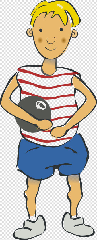 Boy With A Ballon Clip Arts   Dessin Petit Garçon Blond  HD Png DownloadTransparent PNG