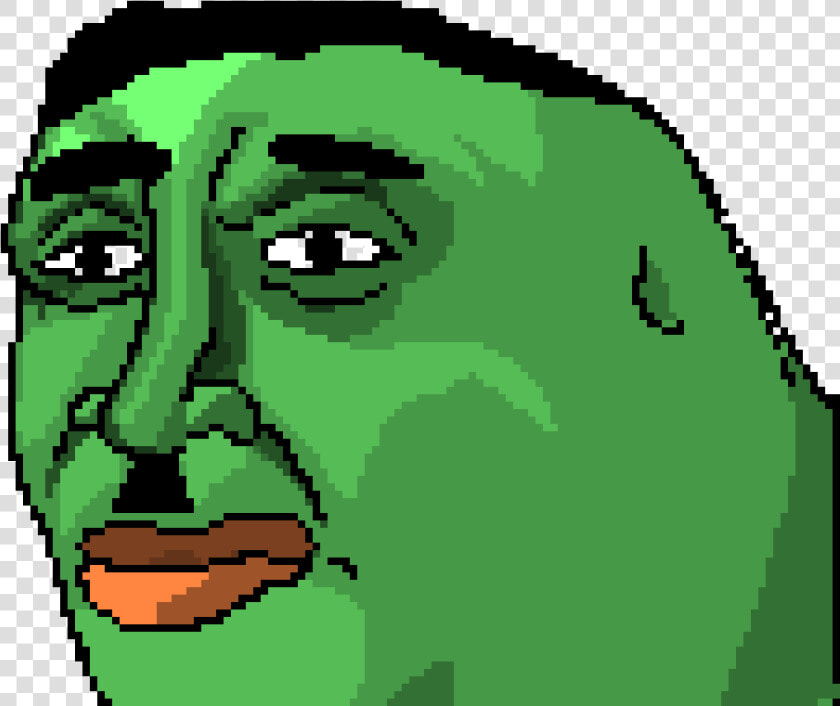 Grid Pepe Pixel Art   Hitler Minecraft Pixel Art  HD Png DownloadTransparent PNG