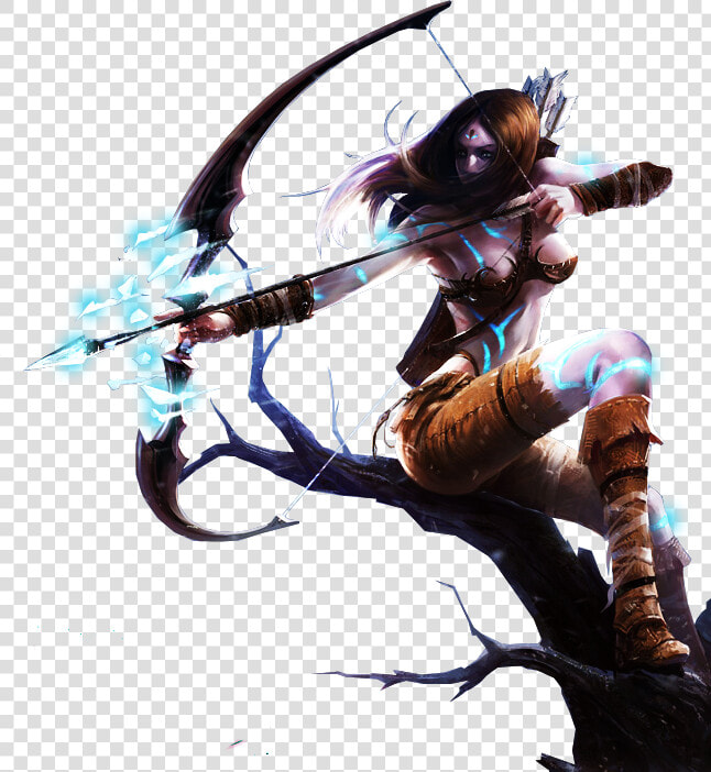 Woad Hunter Ashe Skin   Axl Rosenberg Into The Wild  HD Png DownloadTransparent PNG