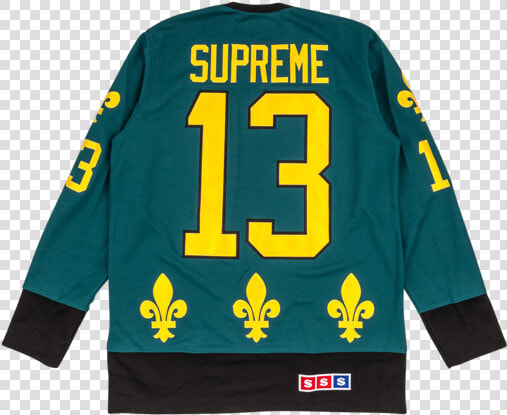 Supreme Fleur De Lis Hockey Top   Nhl Quebec Nordiques Jersey  HD Png DownloadTransparent PNG