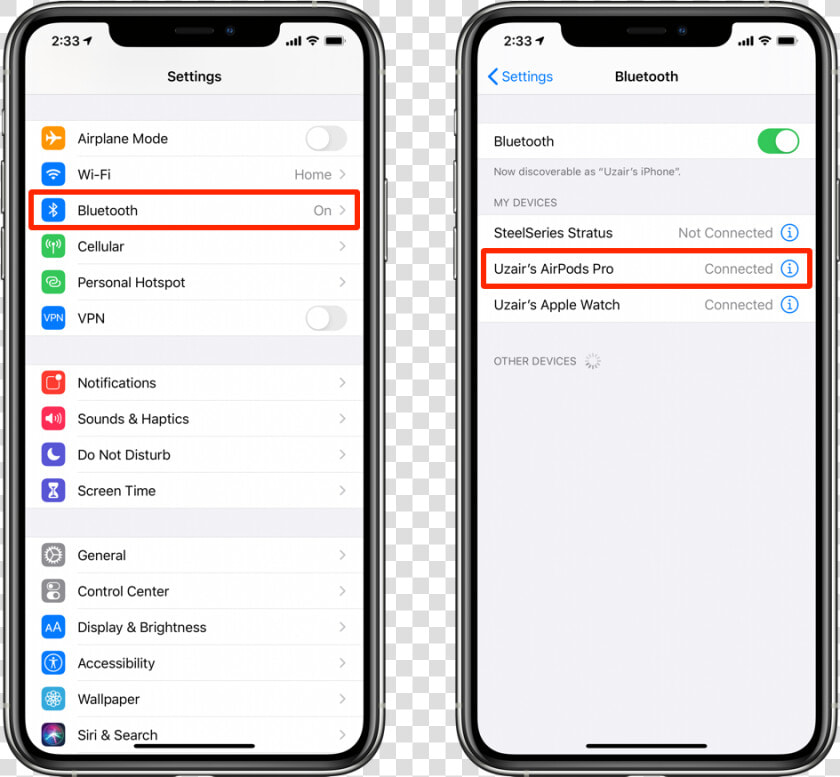 Rename Airpods By Going To Settings Then Tap On Bluetooth   Divvy Card  HD Png DownloadTransparent PNG