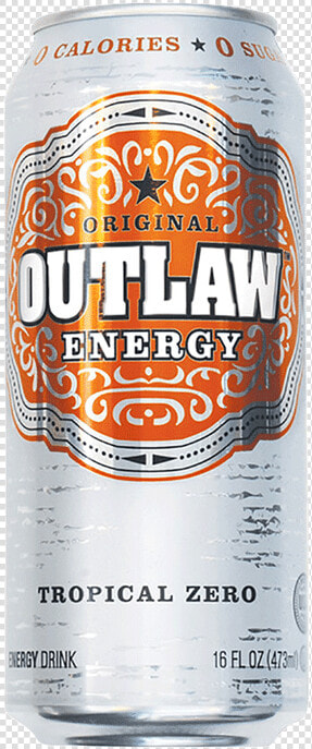 Outlaw Energy Tropical Zero   Caffeinated Drink  HD Png DownloadTransparent PNG