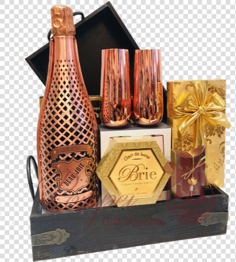 Taste Of Glamour Champagne Gift Basket  Copper Anniversary  HD Png DownloadTransparent PNG