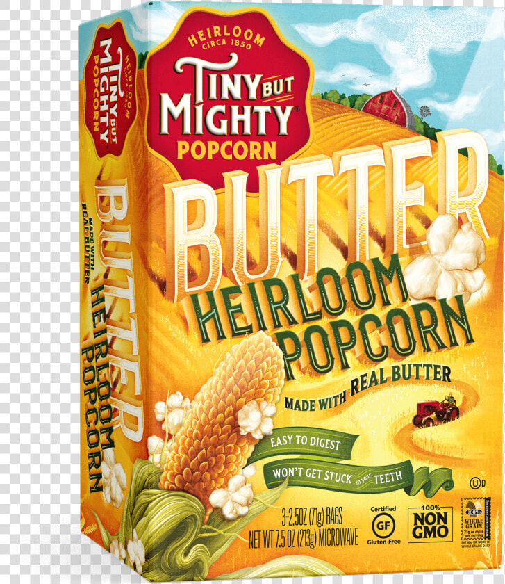 Product Microwave Butter   Heirloom Popcorn Iowa  HD Png DownloadTransparent PNG