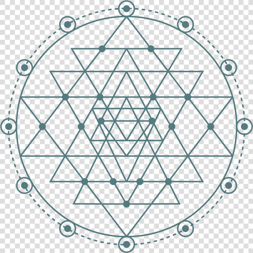 Geometric Triangles In Circle  HD Png DownloadTransparent PNG