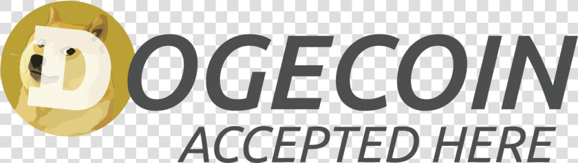 We Accept Dogecoin Logo  HD Png DownloadTransparent PNG