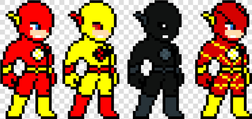 The Flash  Reverse Flash  Zoom  And The Flash   Sprite Pixel Art Character  HD Png DownloadTransparent PNG