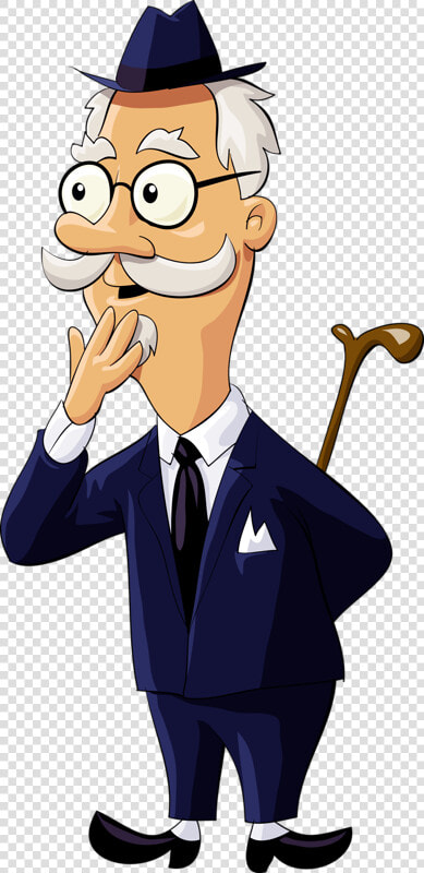 Personnages  Illustration  Individu  Personne  Gens   Old Gentleman Cartoon  HD Png DownloadTransparent PNG