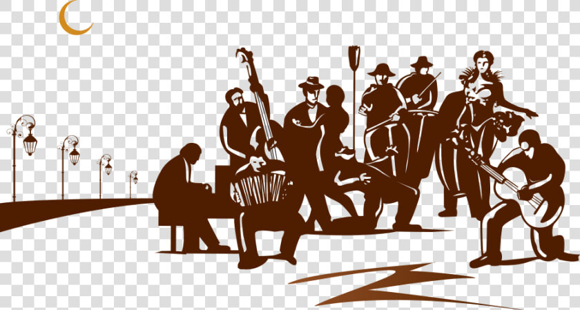 Banner Transparent Orchestra Conductor Dance Silhouette   Jazz Big Band Flyer  HD Png DownloadTransparent PNG