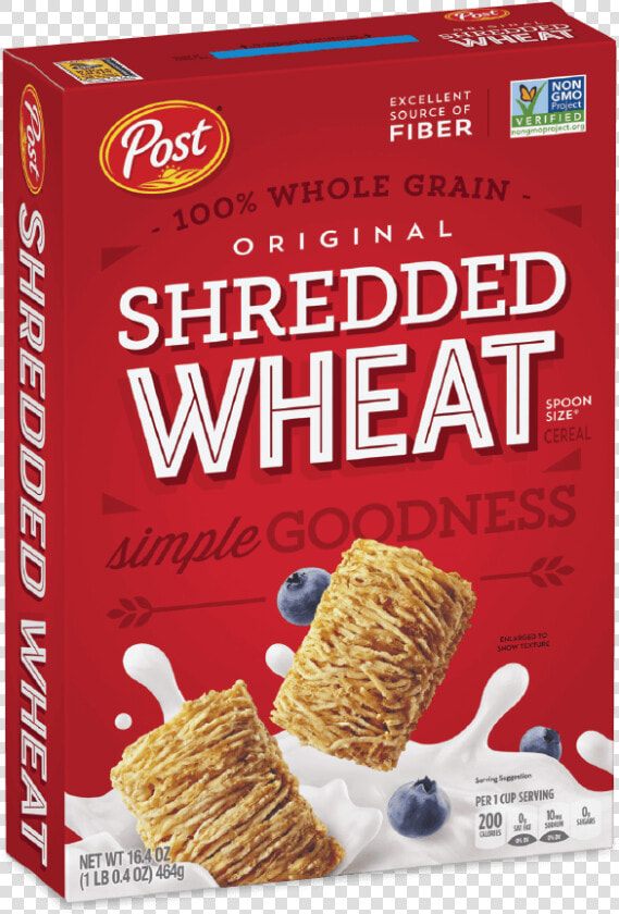 Post Shredded Wheat Original Box   Post Foods  HD Png DownloadTransparent PNG