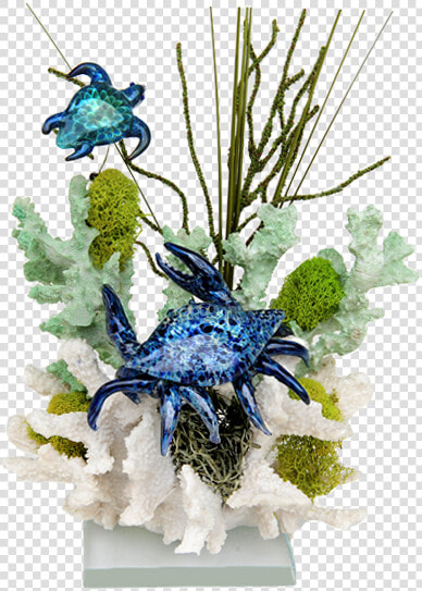 Crab And Turtle Coral Pet Cremation Sculpture   Craft  HD Png DownloadTransparent PNG