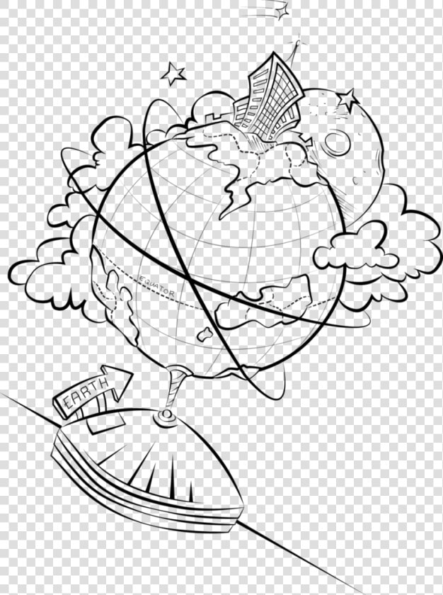 Transparent Globe Drawing Png   Earth Drawing  Png DownloadTransparent PNG