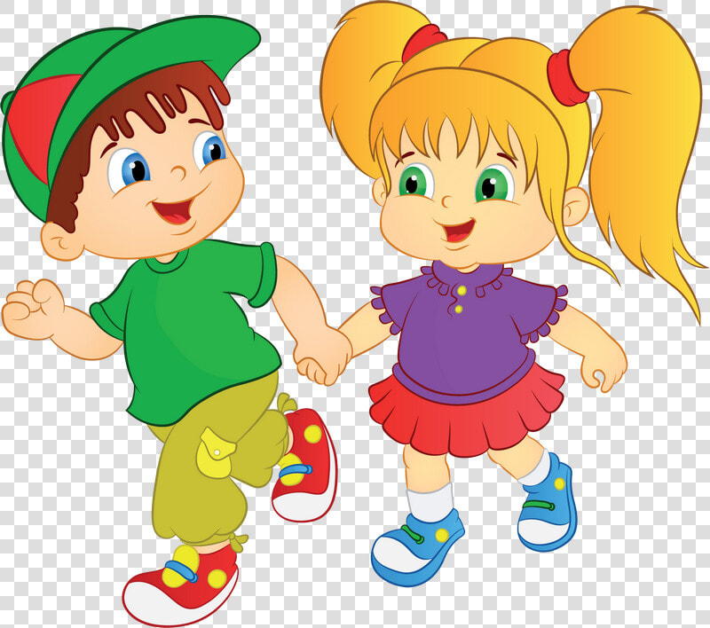 Картинки Для Детского Сада На Прозрачном Фоне   Boy And Girl Cartoon Drawing  HD Png DownloadTransparent PNG