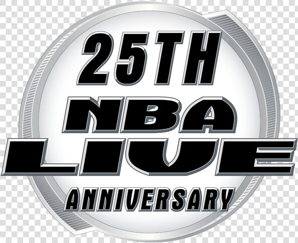 25th Anniversary Of Nba Live Logo   Emblem  HD Png DownloadTransparent PNG