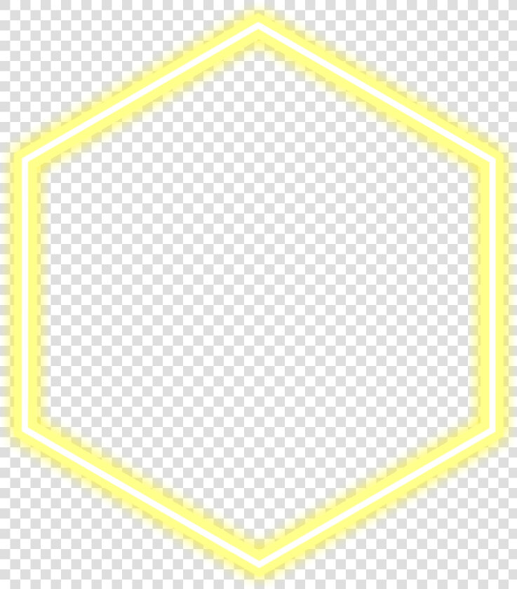  hexagon  hexagonal  yellow  amarelo  neon  neonlights   Neon Blue Hexagon  HD Png DownloadTransparent PNG