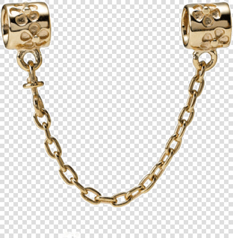 Cadena De Seguridad Oro 14k   Pandora Gold Safety Chain  HD Png DownloadTransparent PNG