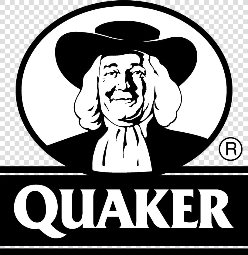 Quaker Oats Guy Black And White  HD Png DownloadTransparent PNG