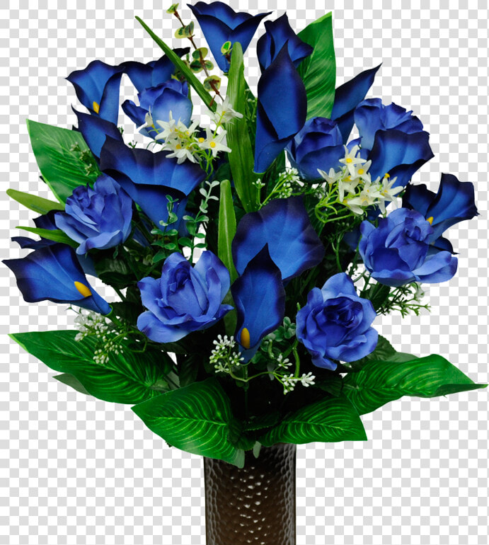 Blue Rose  amp  Calla Lily   Blue Rose  HD Png DownloadTransparent PNG