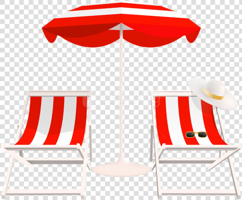 Free Png Download Beach Umbrella And Chairs Png Clipart   Clip Art Beach Chair Transparent Background  Png DownloadTransparent PNG