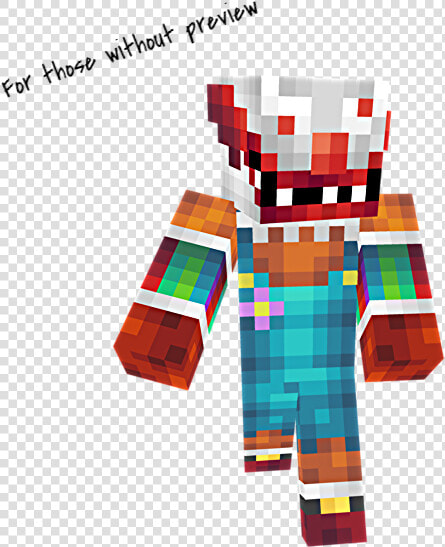 Evil Clown Png   Minecraft Creepy Clown Skin  Transparent PngTransparent PNG