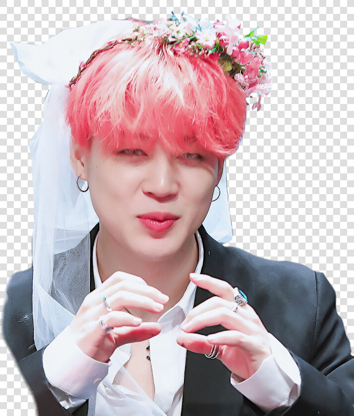 Flower Crown Bts Jimin Fansign  HD Png DownloadTransparent PNG