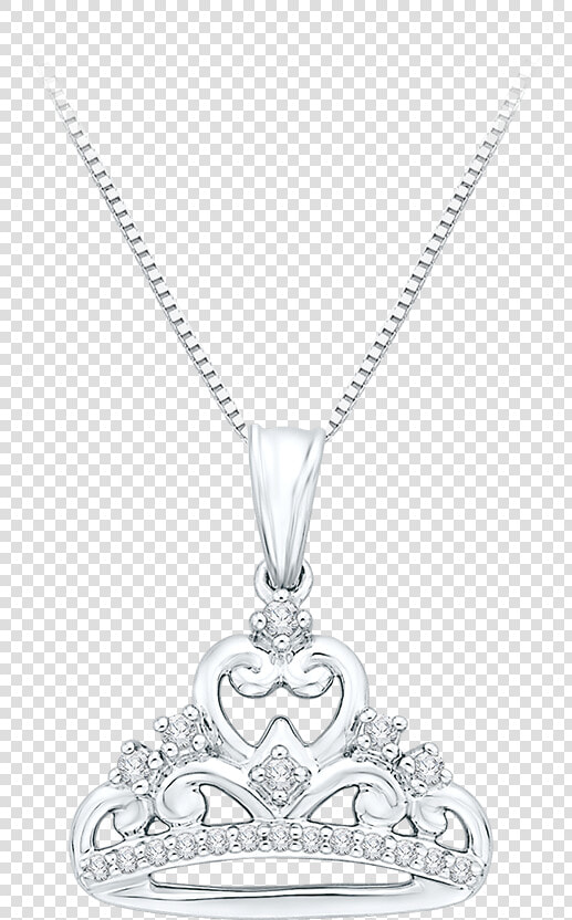 Tiara Pendant In 10k White Gold With   Locket  HD Png DownloadTransparent PNG